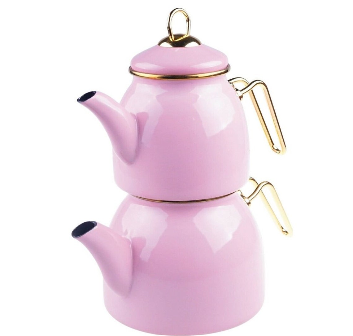 Enamel Teapot Set / Turkish Tea Pot Set Turkish Samovar Tea Etsy