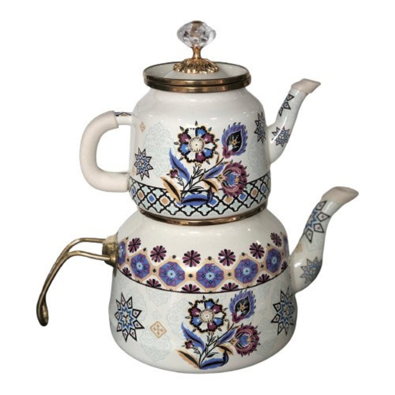 Enamel Teapot Set / Turkish Tea Pot Set Turkish Samovar Tea Etsy