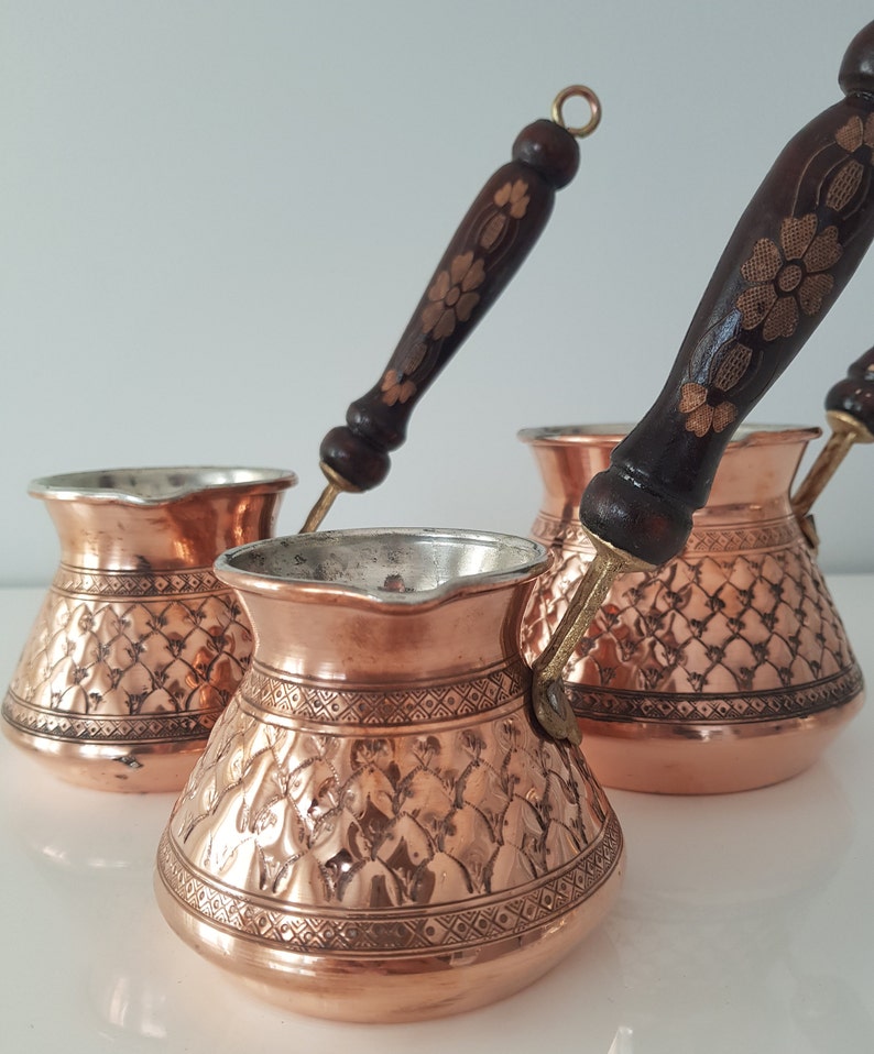 Traditional Copper Turkish Coffee Pot & Best Quality Copper Etsy