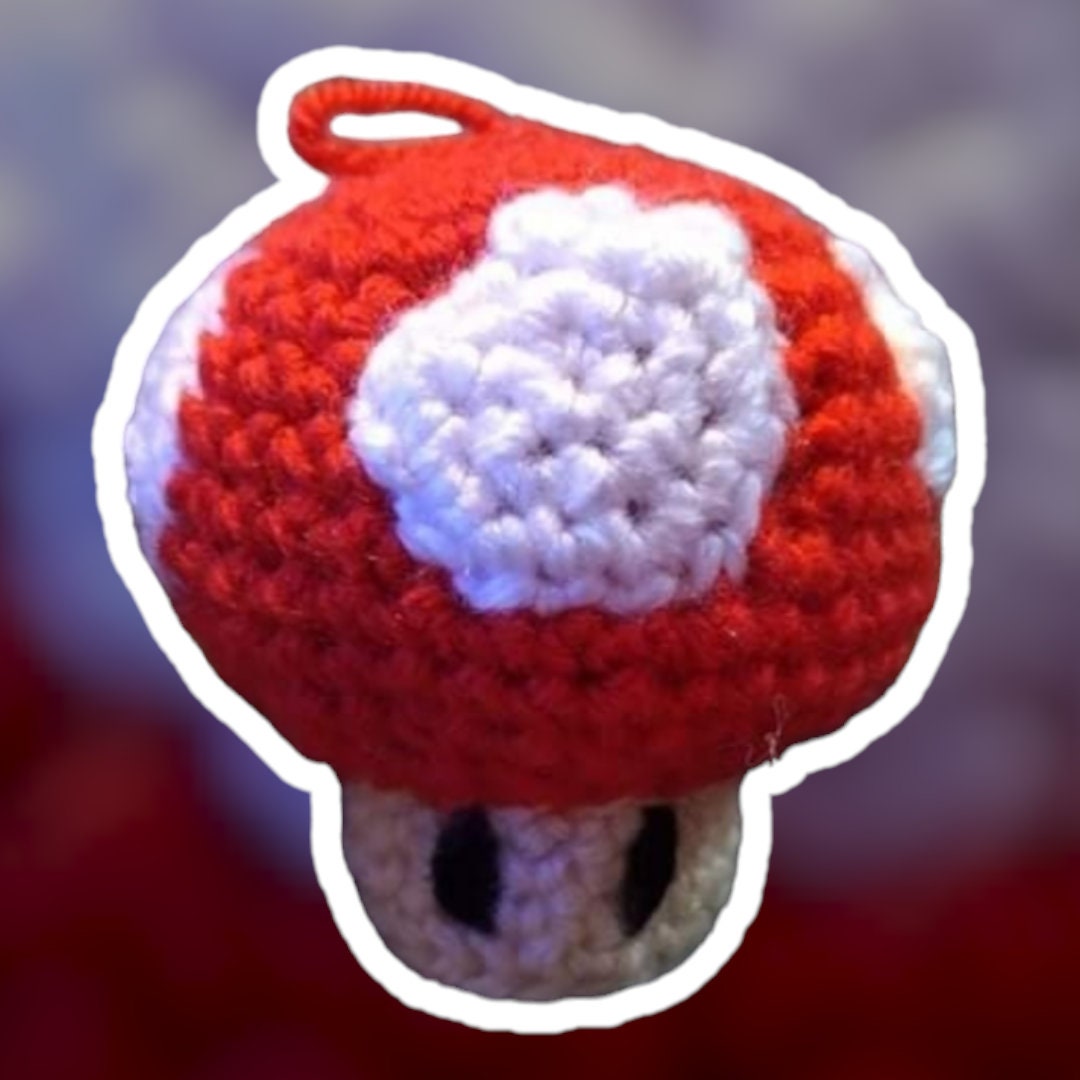 Crochet Mario Mushroom - Etsy