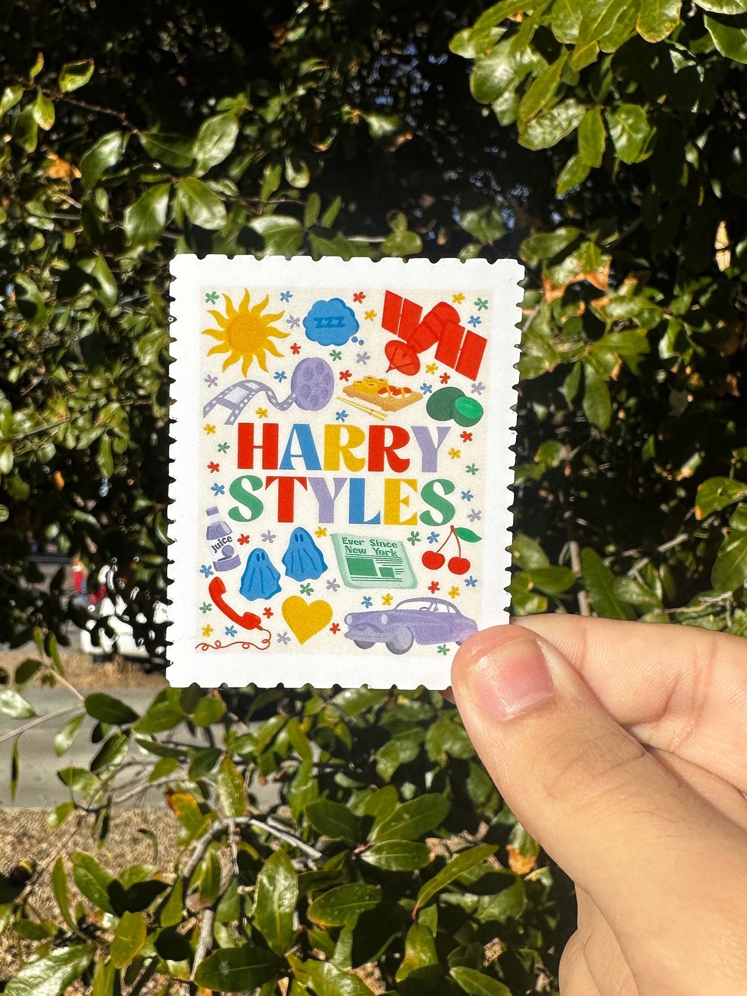 Harry Inspired Vinyl Sticker Fan Drawing Art Waterproof Gift Girls