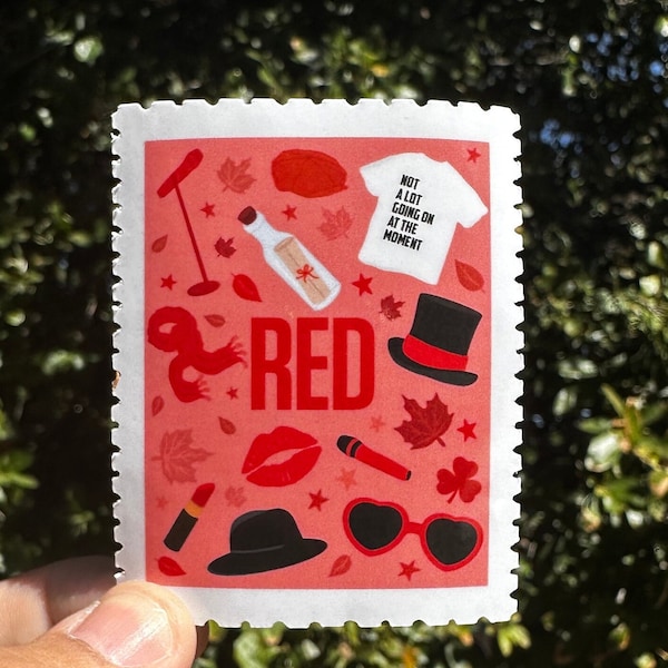 Taylor Swift Red Sticker | Red Sticker | Taylor Swift Stickers | Taylor Swift | Eras Tour Stickers |Taylor Swift Era Stickers | Red Album