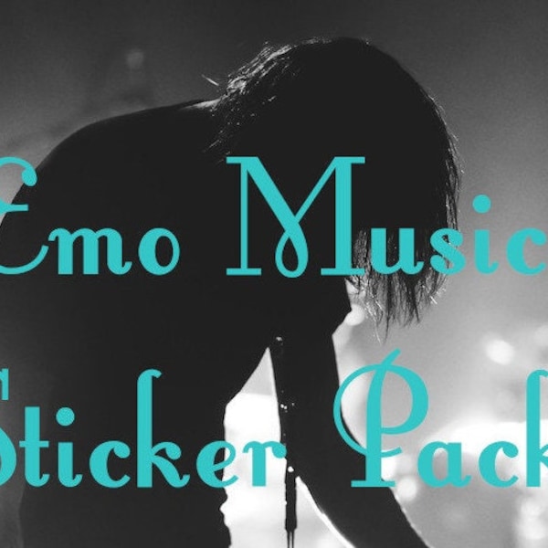 Emo Music Stickers | Mystery Stickers | Journal Scrapbooking Emo Stickers