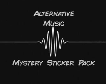 Grab Bag Alternative Music Stickers | Mystery Sticker Bundle | Vinyl Stickers | Laptop Journal Stationary