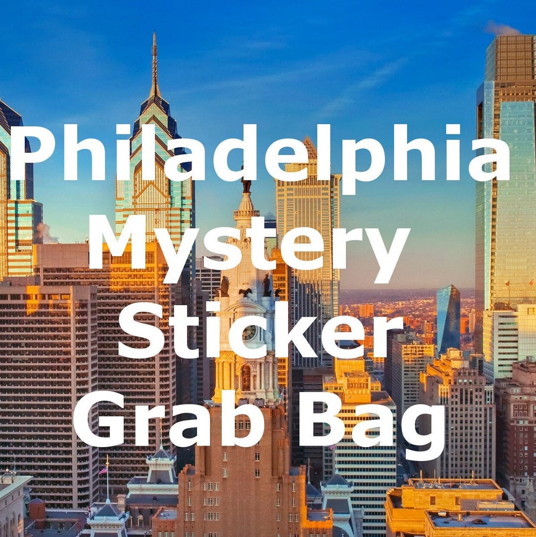 Philadelphia Sticker Grab Bag Philly Stickers | Philadelphia Sticker Pack | Sticker Bundle ...