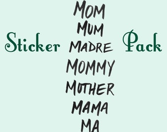 Mom Stickers Grab Bag | Laptop Stickers | Mystery Stickers | You choose Bundle !