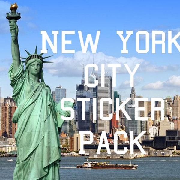 NYC Stickers | New York City Sticker Pack | Sticker Bundle | Vinyl Stickers | Laptop Journal Stationary Choose Bundle size !