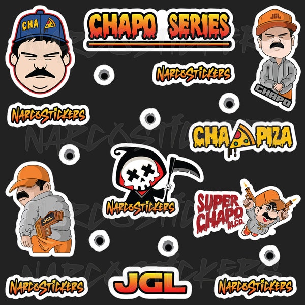 El Chapo Stickers | Chapo Bros Stickers | Chapo Brothers Stickers | El Raton Sticker | Narco Stickers | El Mayo Sticker | Chapo Sticker Pack