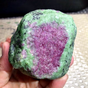 Natural Ruby Zoisite Specimen: Raw Red Green Gemstone (2.62LB)
