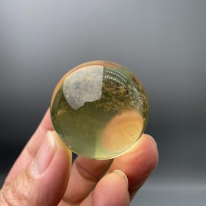 1.65&quot; Natural Citrine Quartz Crystal Ball/Top Quality Yellow Quartz Sphere/Golden crystal ball/Reiki Healing/Fortune and Luck Crystal Sphere