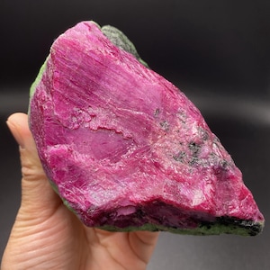 5LB Natural Raw Ruby in Zoisite Specimen,Jewelry Making Design,TOP Quality Rare Rough Natural Earth-Mined Red Green Gem Untreated Stone Gift