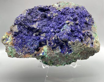 28LB 大型アズライト マラカイト鉱物標本、希少な原石マラカイト