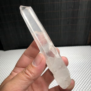 Natural Clear Lemurian Seed Quartz Crystal,Rare RAW/Rough Quartz Crystal Small Point/Crown Chakra Activation/Heart Chakra/Unpolished Quartz