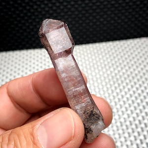 Natural Smoky Amethyst Scepter Quartz Specimens,Super Seven RARE Raw/Rough Brown Purple Elestial Quartz,Amethyst Scepter Crystal Point Gift