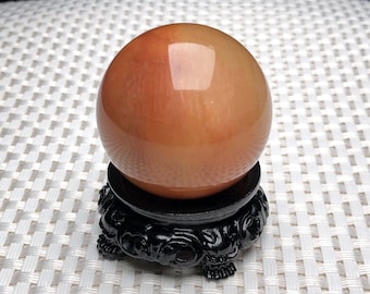 レッドルチルクォーツクリスタルスフィア：ヒーリングストーン