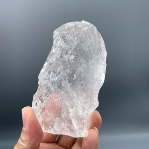 Natural SatyaLoka Clear Azeztulite Quartz Crystal/Stunning Raw White Quartz  Crystal/Reiki healing Meditation Unpolished Crystal Gift 1.04LB