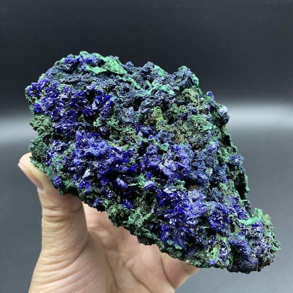 アズライト マラカイト キャビネットサイズ 鉱物 標本 原石