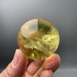 2&quot; Natural Citrine Quartz Crystal Ball/Top Quality Yellow Quartz Sphere/Golden crystal ball/Reiki Healing/Fortune and Luck Crystal Sphere