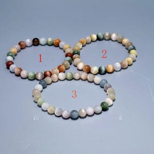 Natural colorful rabbit Hair Quartz Crystal Bracelet,Stunning Rutilated Quartz, Chatoyant bead,Jewelry Making Stretch Bracelet Ladies gift