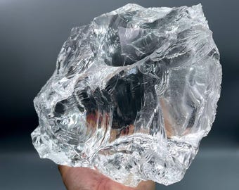 Natural Raw Great Azeztulite Quartz Crystal: Himalayan Rainbow Huge Clear Crystal (16.8LB)