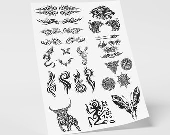 Viking Tribal Tattoo Etsy