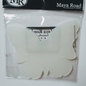 Maya Road Sheer Butterfly Album: 8-Page Scrapbook on Ball Chain