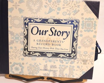 Vintage Grandparent's Record Book: Family History, Pull-Out Tree
