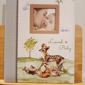 Loved Baby Memory Book Keepsake for Baby&#39;s First Year Milestones Photos and Notes Neutral Baby Journal for Boys or Girls