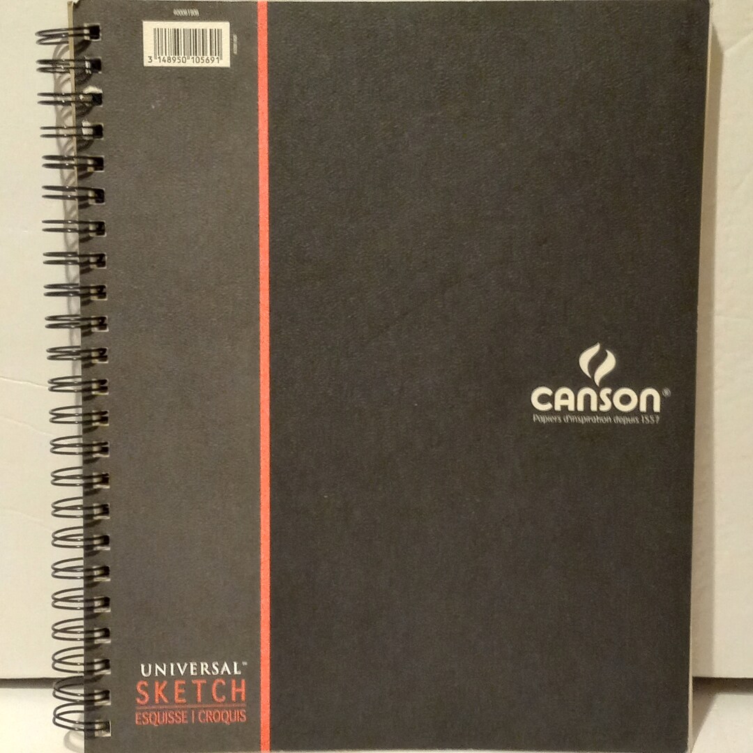 Canson Universal Sketch Book of 146 Pages of off White Paper Etsy