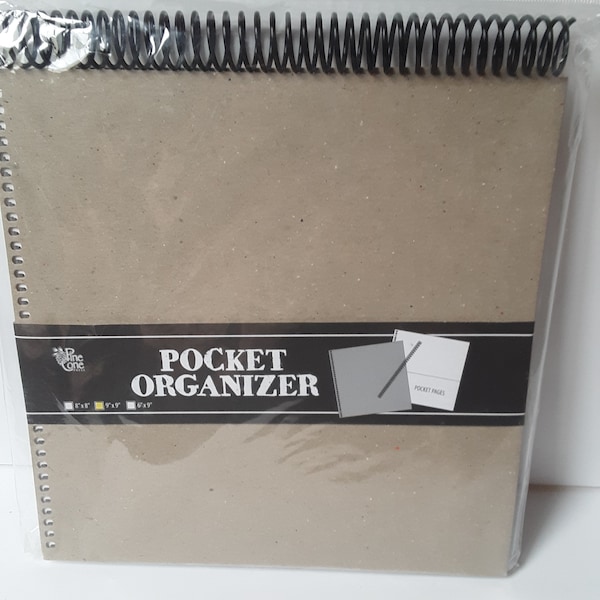 Spiral Bound Pocket Organizer Etsy