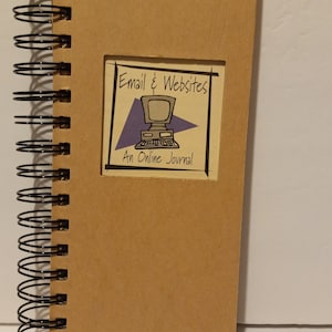 Email & Websites Book: Spiral Bound Online Journal