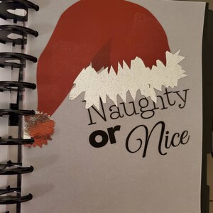 Naughty or Nice Foiled Vellum Planner Dashboard Insert