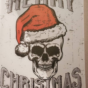 Christmas Santa Skull Vellum Planner Dashboard Insert