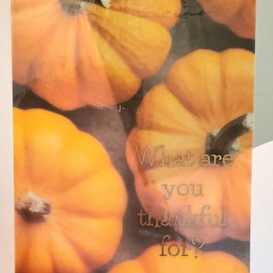 Fall Autumn Pumkin Foiled Vellum Planner Dashboard Insert