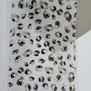 Black Leopard Vellum Planner Insert Dashboard
