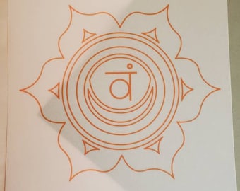 Chakra sacré Swadisthana Vellum Planner Insérer tableau de bord