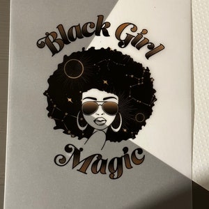 Black Girl Magic Vellum Planner Dashboard Insert
