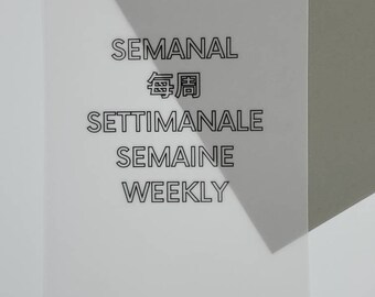 Vellum tableau de bord insérer espagnol chinois italien Français citation hebdomadaire