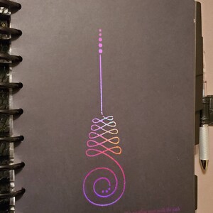 Unalome Foiled Vellum Planner Dashboard Insert