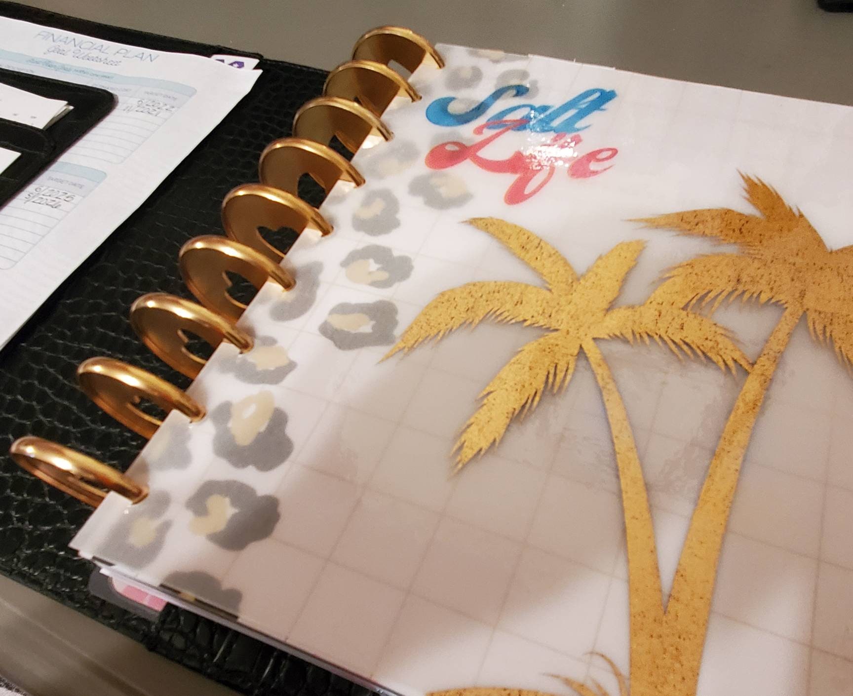 Foiled Summer Vellum Planner Insert Etsy UK