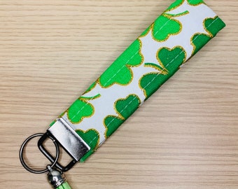 Personalized Gifts National Holiday Patrick/'s Day Faux Leather Key Fob Keychains St Gifts for Her Gifts for Him