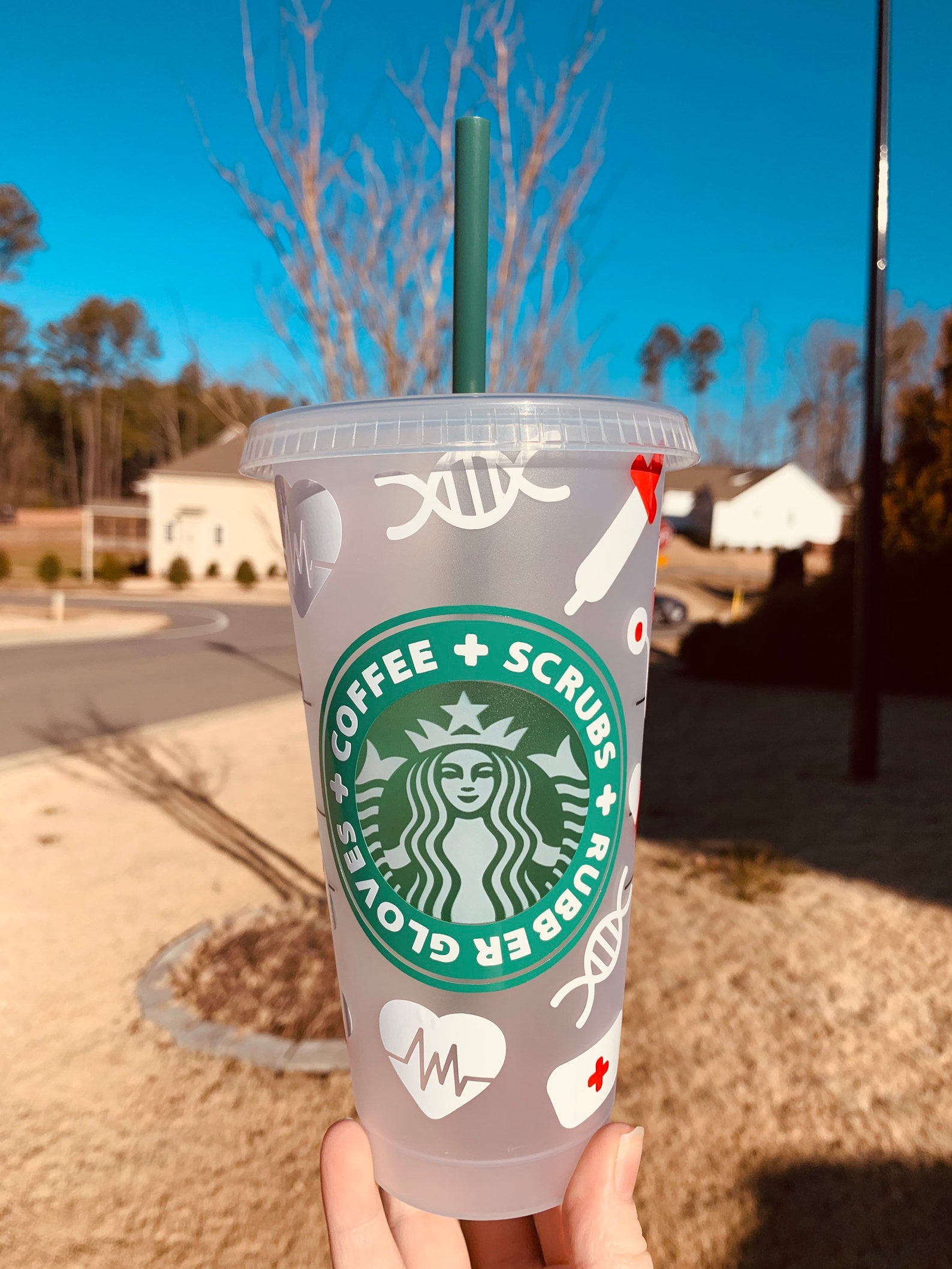 Nurse Starbucks Cold Cup health care CNA Cup Starbucks Etsy