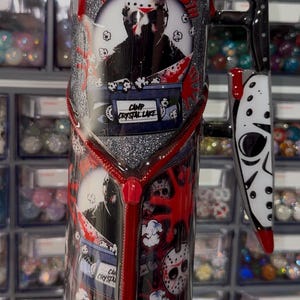 Jason tumbler with snowglobe bottom