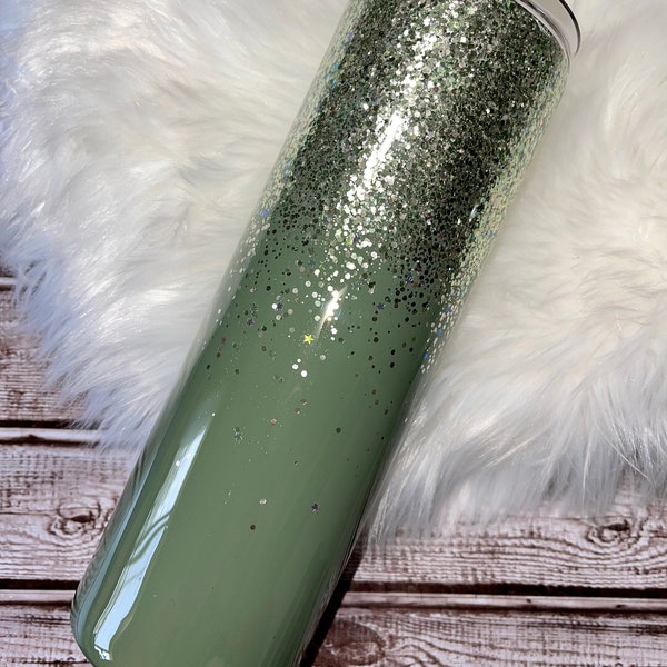 Olive Green Tumbler Etsy