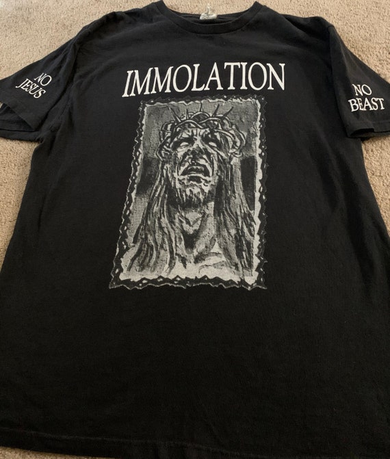 Immolation 99 size large Death to Jesus.