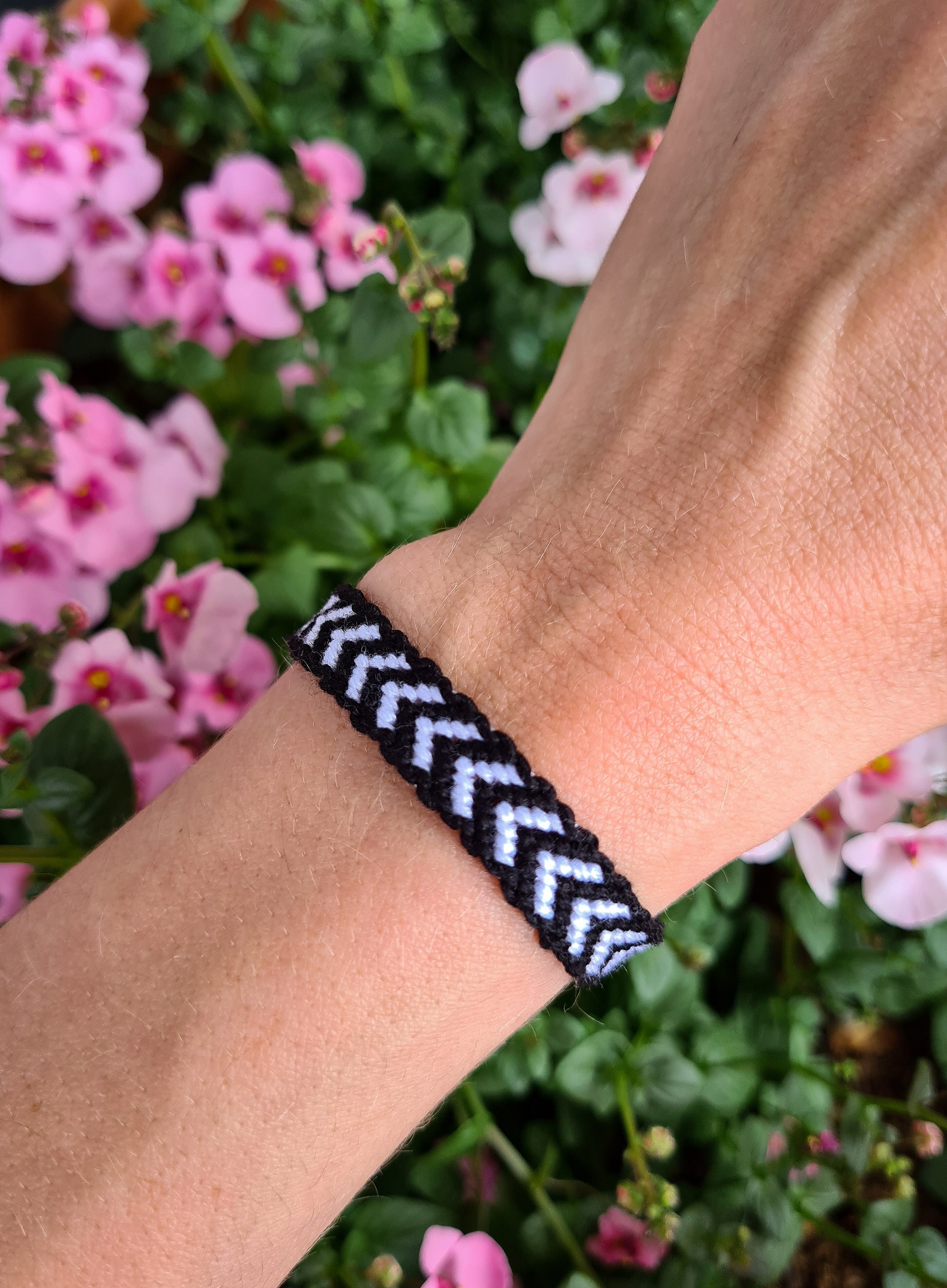 Black and white friendship bracelets bracelets for you and Etsy