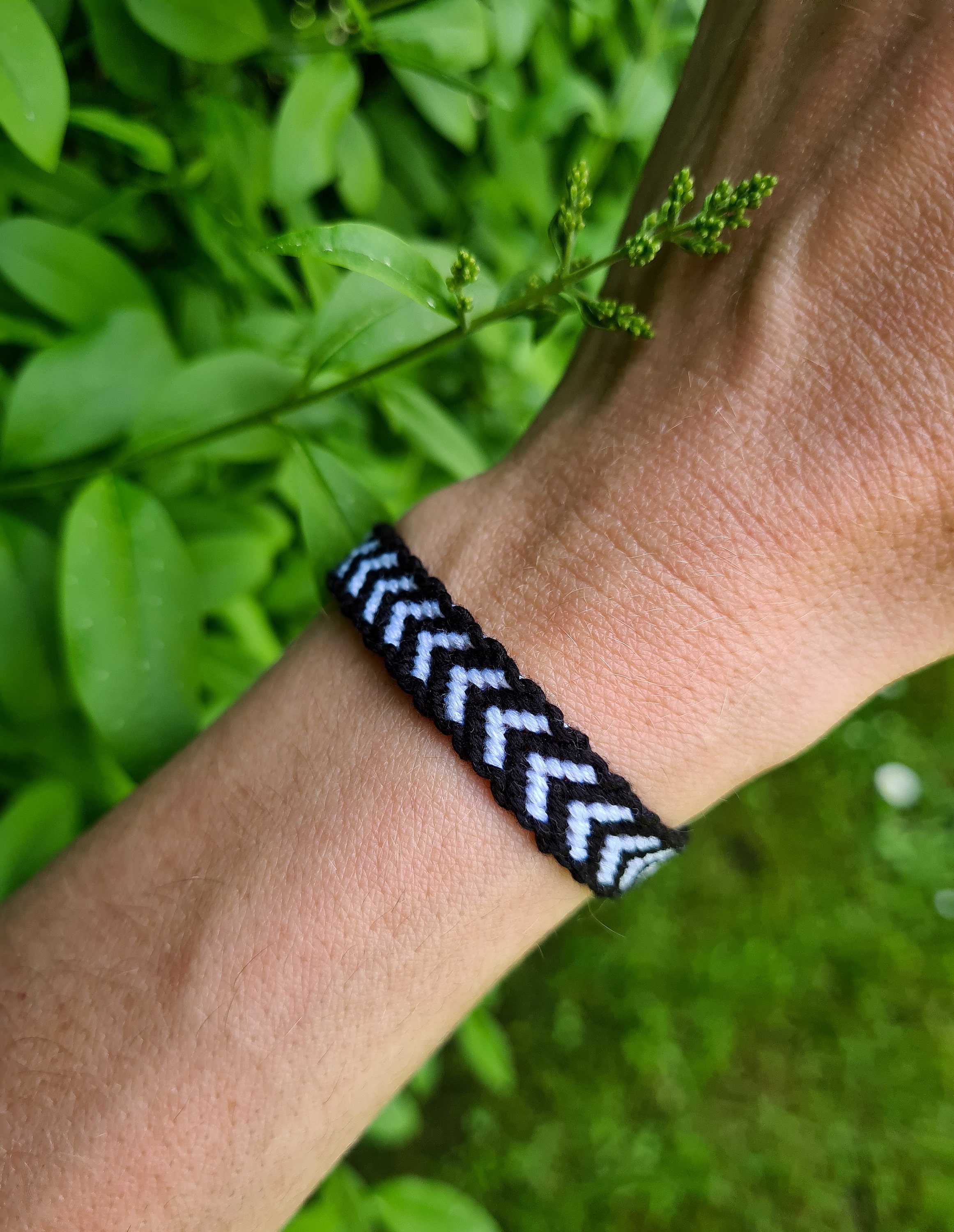 Black and white friendship bracelets bracelets for you and Etsy