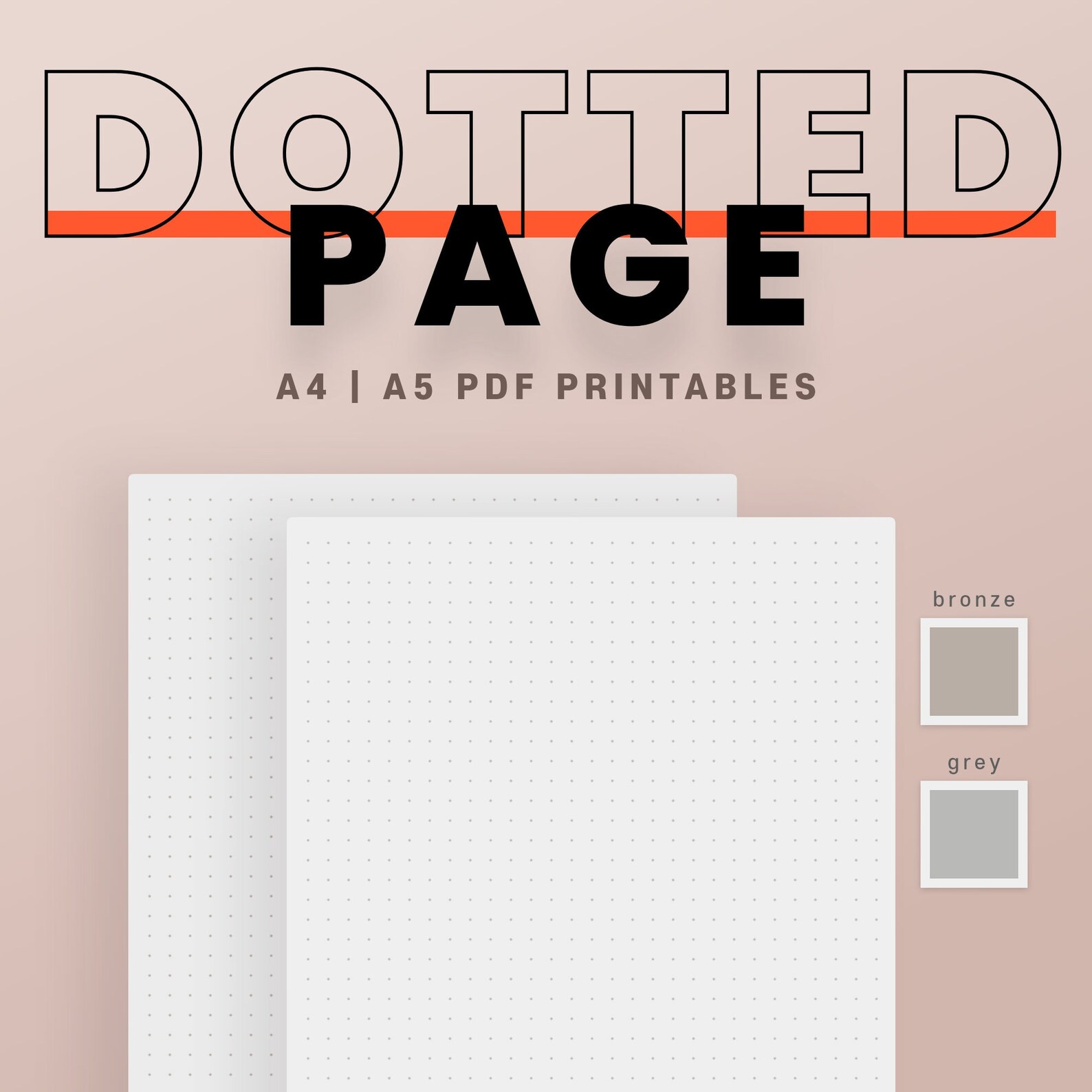Dot Paper Inserts A5 Bullet Journal Dot Page Dotted paper - Etsy Italia