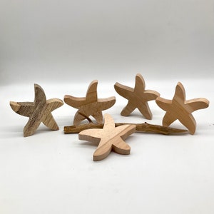 Lege zeester 12 cm van hout, houten blanco&#39;s knutselen doe-het-zelf, huisdecoratie