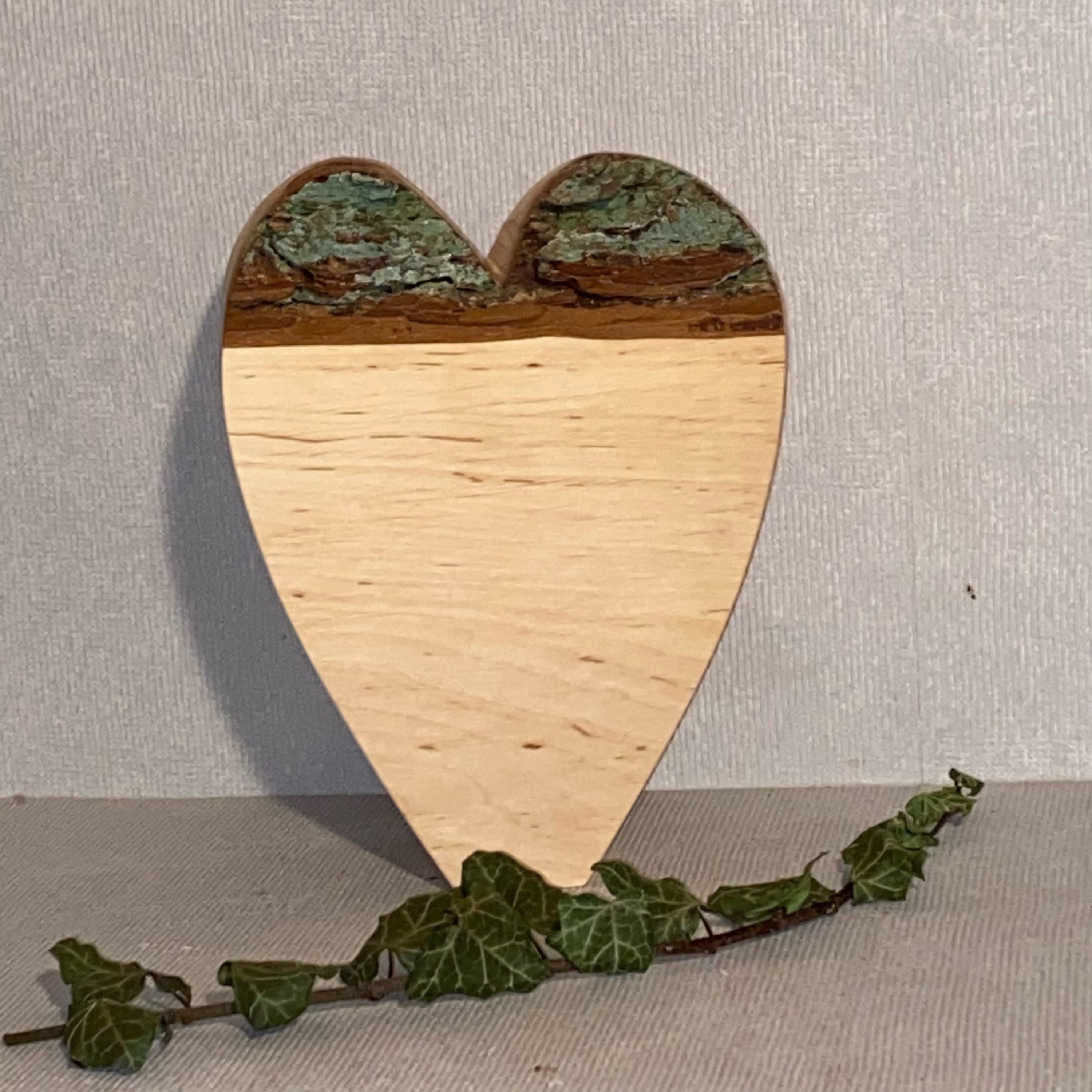 Heart 18/25 cm made of wood decoration gift | Etsy